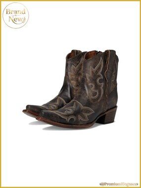 Corral Embroidered Snip Toe Zipper Ankle Western Boots